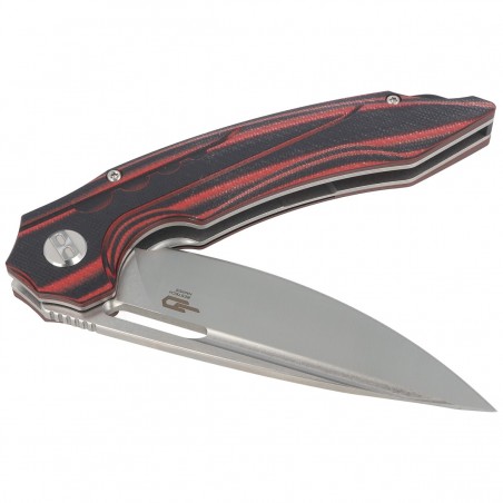 Nóż Bestech Ornetta Carbon Fiber / Red G10, Stonewash / Satin N690 by Kombou (BL02B) Nóż Bestech Ornetta Carbon Fiber / Red G10, Stonewash / Satin N690 by Kombou (BL02B)