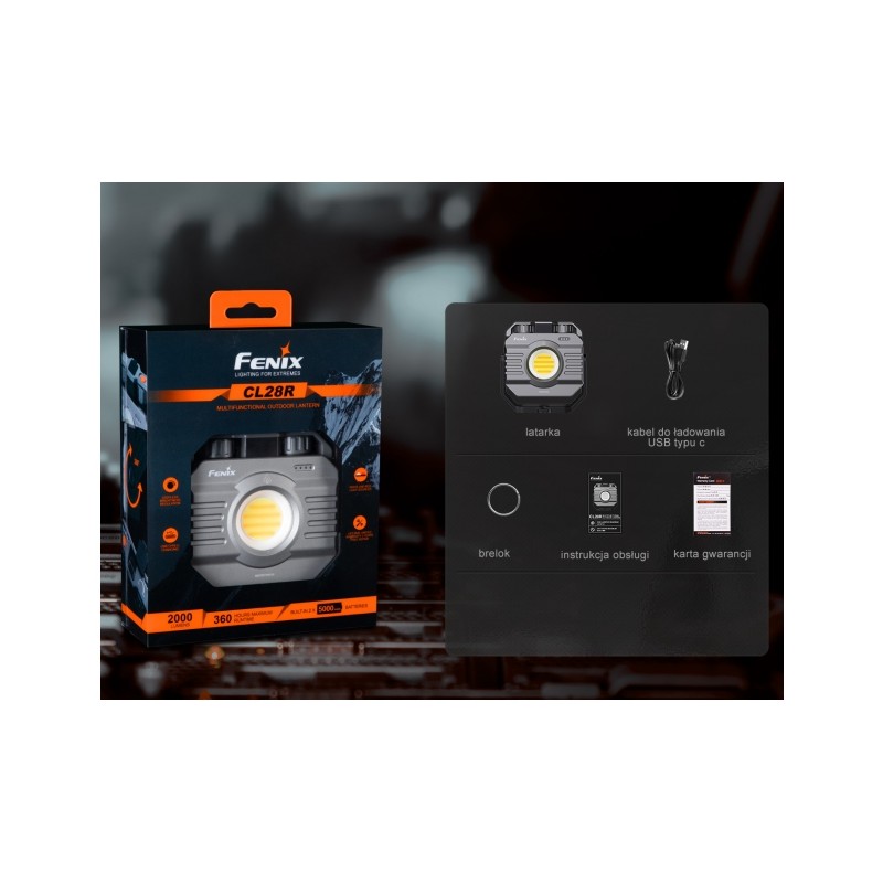   Latarka diodowa Fenix CL28R - 16 - INNE