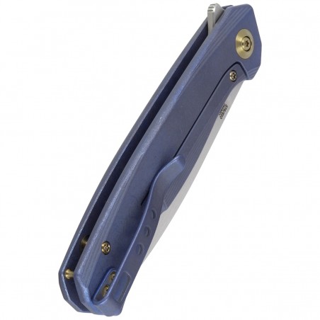 Nóż WE Knife Seer LE No 576/610 Blue Titanium, Rubber Silver CPM 20CV (WE20015-2)