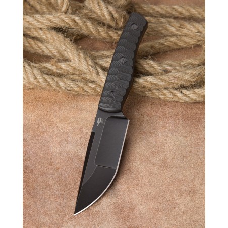 Nóż Bestech Heidi Blacksmith2 Carbon Fiber, Black Stonewashed CPM S35VN by Heidi (BFK04B)