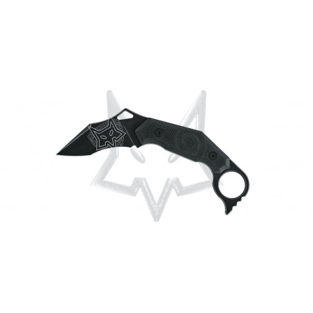 Nóż FOX Moa Karambit Black G10, Black Idroglider N690Co by Jared Wihongi (FX-651)