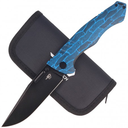 Nóż Bestech Keen II Black Blue Damascus G10 / Titanium, Black Stonewashed CPM S35VN by Koens Craft (BT2301D) Nóż Bestech Keen II Black Blue Damascus G10 / Titanium, Black Stonewashed CPM S35VN by Koens Craft (BT2301D)