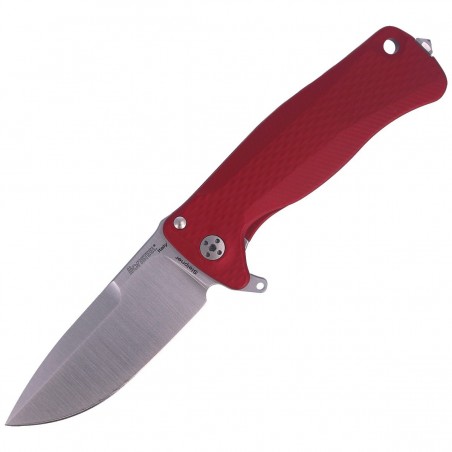 Nóż LionSteel SR22A Red Aluminum, Satin Sleipner by Molletta (SR22A RS)