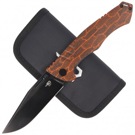 Nóż Bestech Keen II Black Orange Damascus G10 / Titanium, Black Stonewashed CPM S35VN by Koens Craft (BT2301F) Nóż Bestech Keen II Black Orange Damascus G10 / Titanium, Black Stonewashed CPM S35VN by Koens Craft (BT2301F)