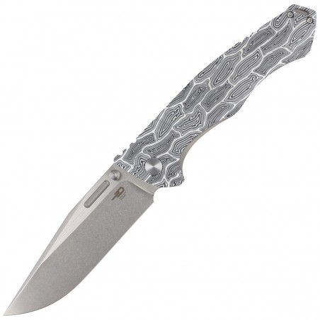 Nóż Bestech Keen II Black White Damascus G10 / Titanium, Stonewash / Satin CPM S35VN by Koens Craft (BT2301C) Nóż Bestech Keen II Black White Damascus G10 / Titanium, Stonewash / Satin CPM S35VN by Koens Craft (BT2301C)