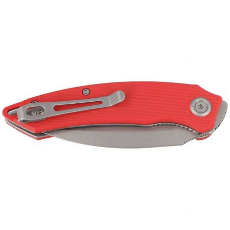 Nóż Kubey Knife Leaf Red G10, Bead Blasted AUS-10 by Tiguass (KU333F) Nóż Kubey Knife Leaf Red G10, Bead Blasted AUS-10 by Tiguass (KU333F)