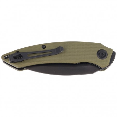 Nóż Kubey Knife Leaf Green G10, Black Stonewashed AUS-10 by Tiguass (KU333C) Nóż Kubey Knife Leaf Green G10, Black Stonewashed AUS-10 by Tiguass (KU333C)