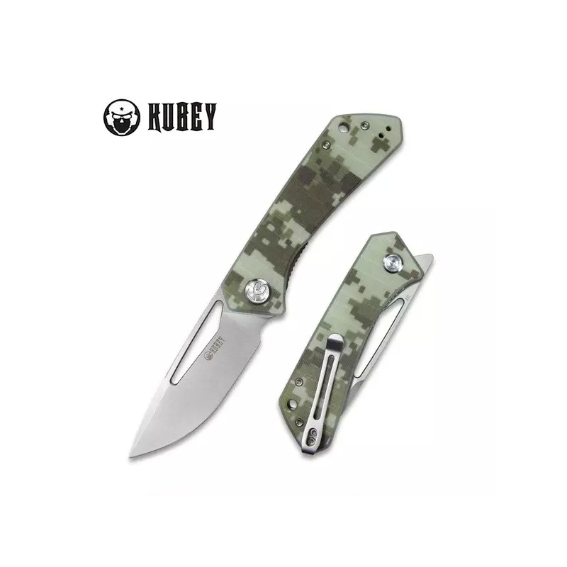 Nóż Kubey Knife Thalia Camo G10, Bead Blasted D2 (KU331I)