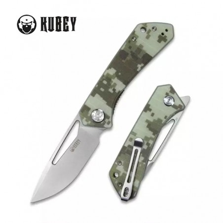 Nóż Kubey Knife Thalia Camo G10, Bead Blasted D2 (KU331I)