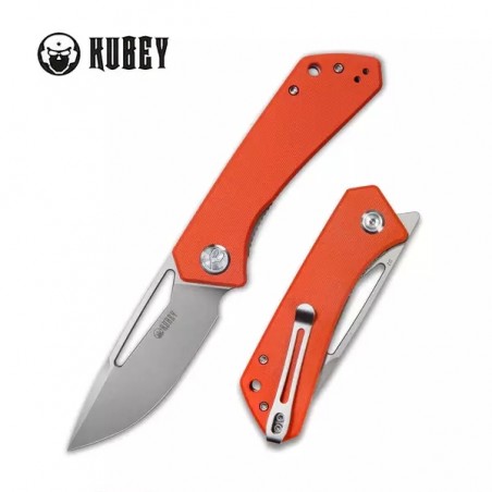 Nóż Kubey Knife Thalia Orange G10, Bead Blasted D2 (KU331H)