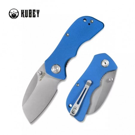 Nóż Kubey Karaji Blue G10, Bead Blasted D2 (KU180C)