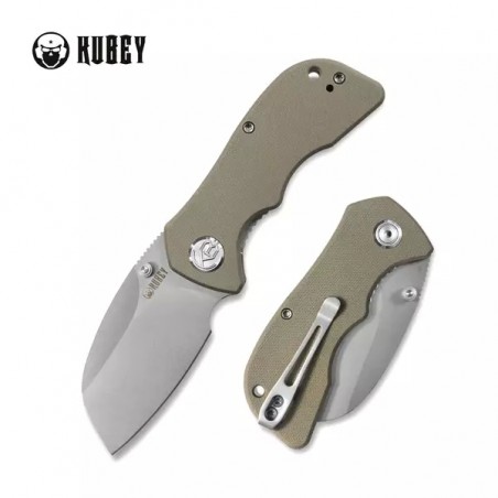 Nóż Kubey Karaji Tan G10, Bead Blasted D2 (KU180B)