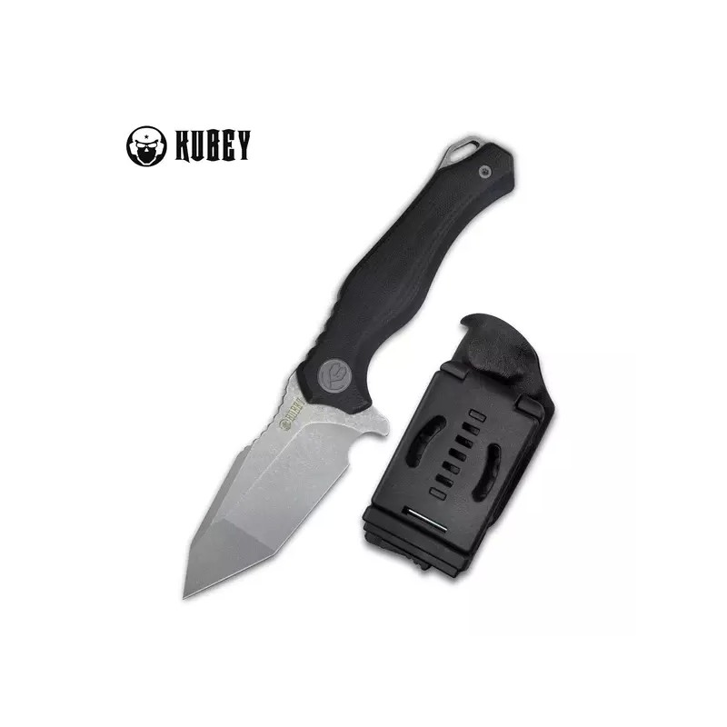 Nóż Kubey Knife Golf Black G10, Stonewashed AUS-10 (KU230E)