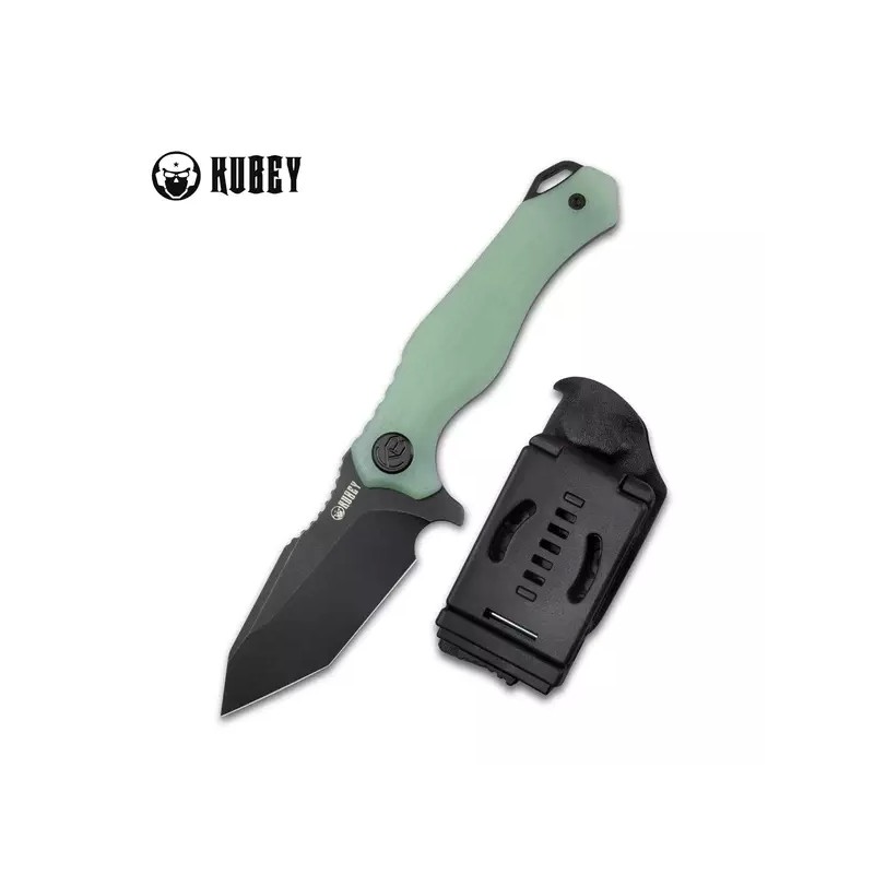 Nóż Kubey Knife Golf Jade G10, Blackwashed AUS-10 (KU230D)