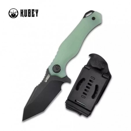 Nóż Kubey Knife Golf Jade G10, Blackwashed AUS-10 (KU230D)