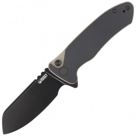 Nóż Kubey Knife Creon Black/Tan G10, Blackwashed AUS-10 (KU336F)