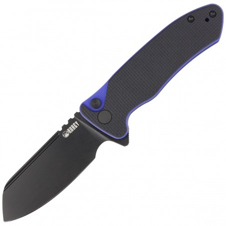 Nóż Kubey Knife Creon Black/Blue G10, Blackwashed AUS-10 (KU336D)