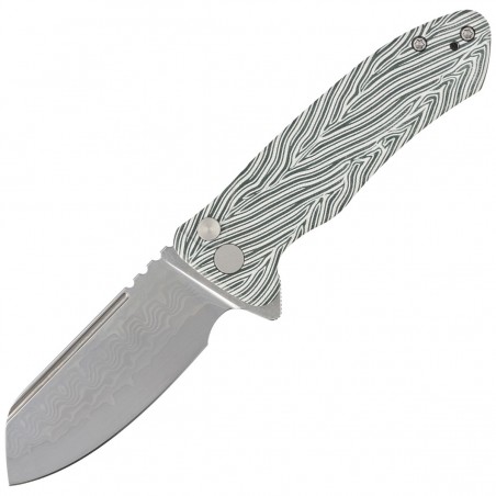 Nóż Kubey Knife Creon White/Green G10, Damascus (KU336A) Nóż Kubey Knife Creon White/Green G10, Damascus (KU336A)
