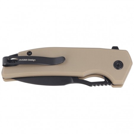 Nóż Kubey Knife RDF Tan G10, Blackwash AUS-10 by HYDRA Design (KU316F) Nóż Kubey Knife RDF Tan G10, Blackwash AUS-10 by HYDRA Design (KU316F)
