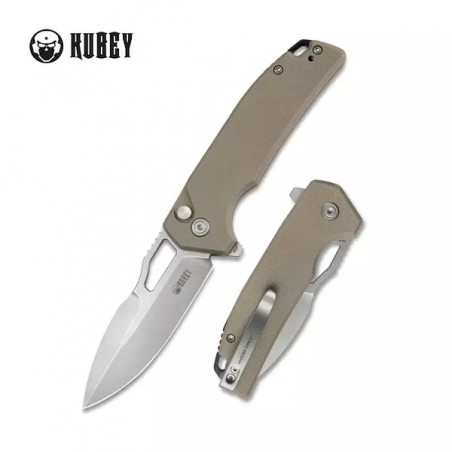 Nóż Kubey Knife RDF Tan G10, Bead Blasted AUS-10 by HYDRA Design (KU316D) Nóż Kubey Knife RDF Tan G10, Bead Blasted AUS-10 by HYDRA Design (KU316D)