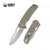 Nóż Kubey Knife RDF Tan G10, Bead Blasted AUS-10 by HYDRA Design (KU316D)