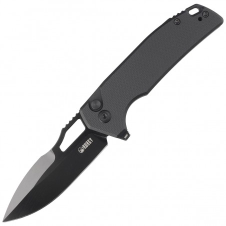 Nóż Kubey Knife RDF Black G10, Blackwash AUS-10 by HYDRA Design (KU316A)