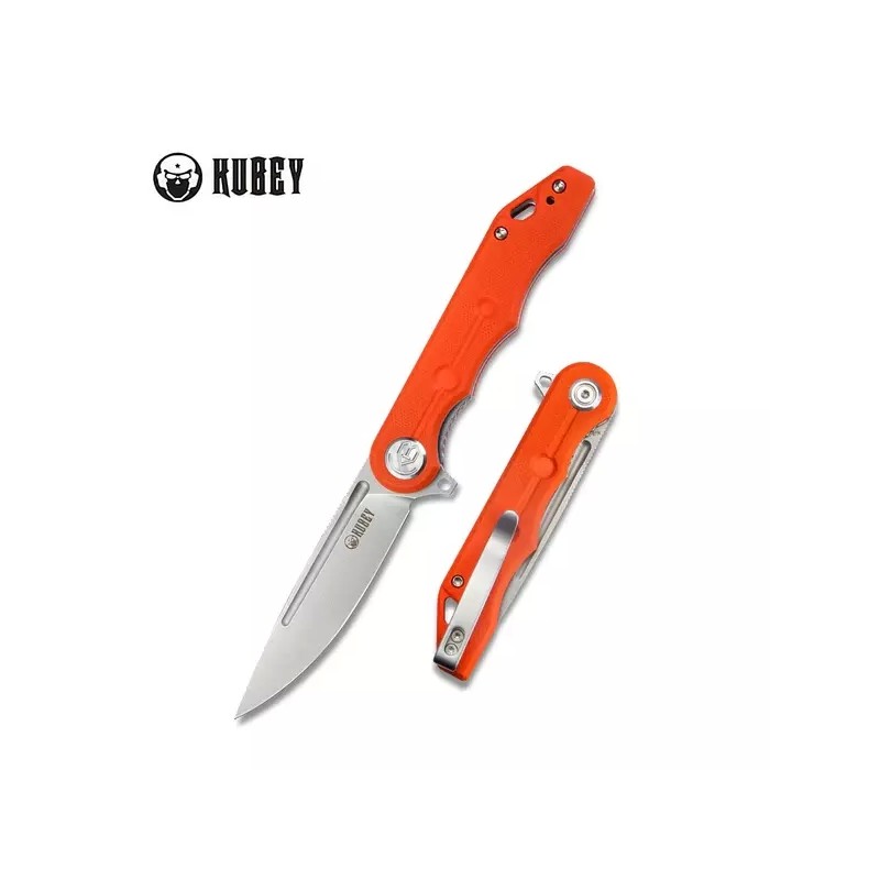 Nóż Kubey Knife Mizo Orange G10, Bead Blast AUS-10 by Tiguass (KU312I)