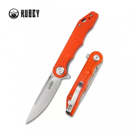 Nóż Kubey Knife Mizo Orange G10, Bead Blast AUS-10 by Tiguass (KU312I)