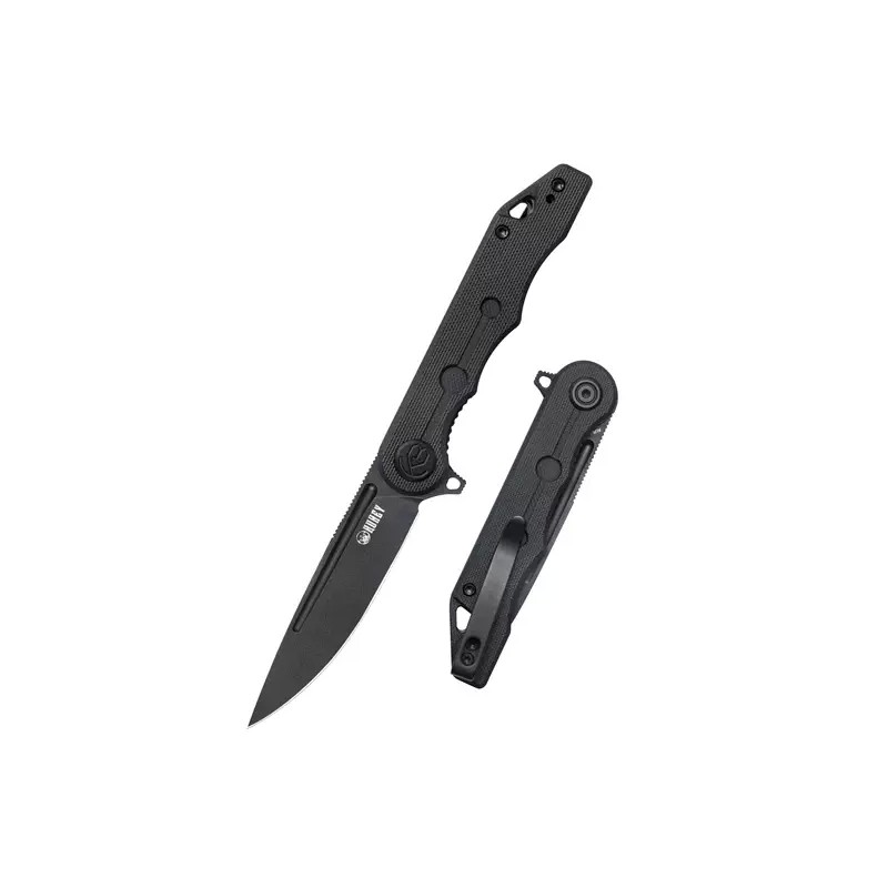 Nóż Kubey Knife Mizo Black G10, Blackwashed AUS-10 by Tiguass (KU312B)