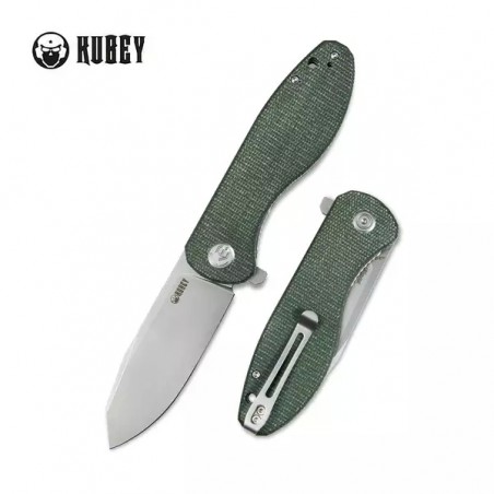 Nóż Kubey Knife Master Chief Green Micarta, Bead Blast AUS-10 by Keanu Alfaro (KU358I) Nóż Kubey Knife Master Chief Green Micarta, Bead Blast AUS-10 by Keanu Alfaro (KU358I)