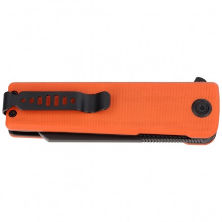 Nóż Kubey Knife Sailor Orange G10, Blackwashed AUS-10 by Sekira Sochi (KU317F)