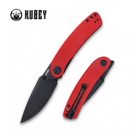 Nóż Kubey Knife Momentum Red G10, Dark Stonewashed AUS-10 by Sherif Manganas (KU344I) Nóż Kubey Knife Momentum Red G10, Dark Stonewashed AUS-10 by Sherif Manganas (KU344I)