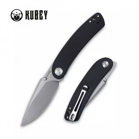 Nóż Kubey Knife Momentum Black G10, Bead Blasted AUS-10 by Sherif Manganas (KU344H) Nóż Kubey Knife Momentum Black G10, Bead Blasted AUS-10 by Sherif Manganas (KU344H)