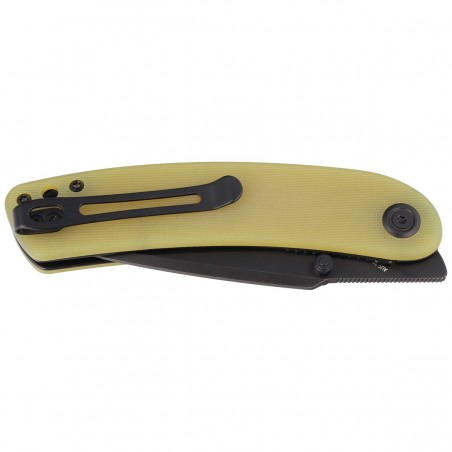 Nóż Kubey Knife Momentum Yellow G10, Dark Stonewashed AUS-10 by Sherif Manganas (KU344F) Nóż Kubey Knife Momentum Yellow G10, Dark Stonewashed AUS-10 by Sherif Manganas (KU344F)