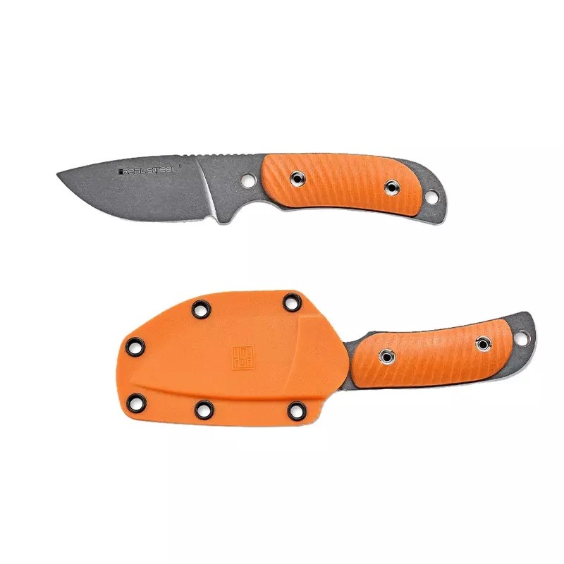 Nóż Real Steel Hunter 165 Orange G10, Stonewashed 12C27 (3532)