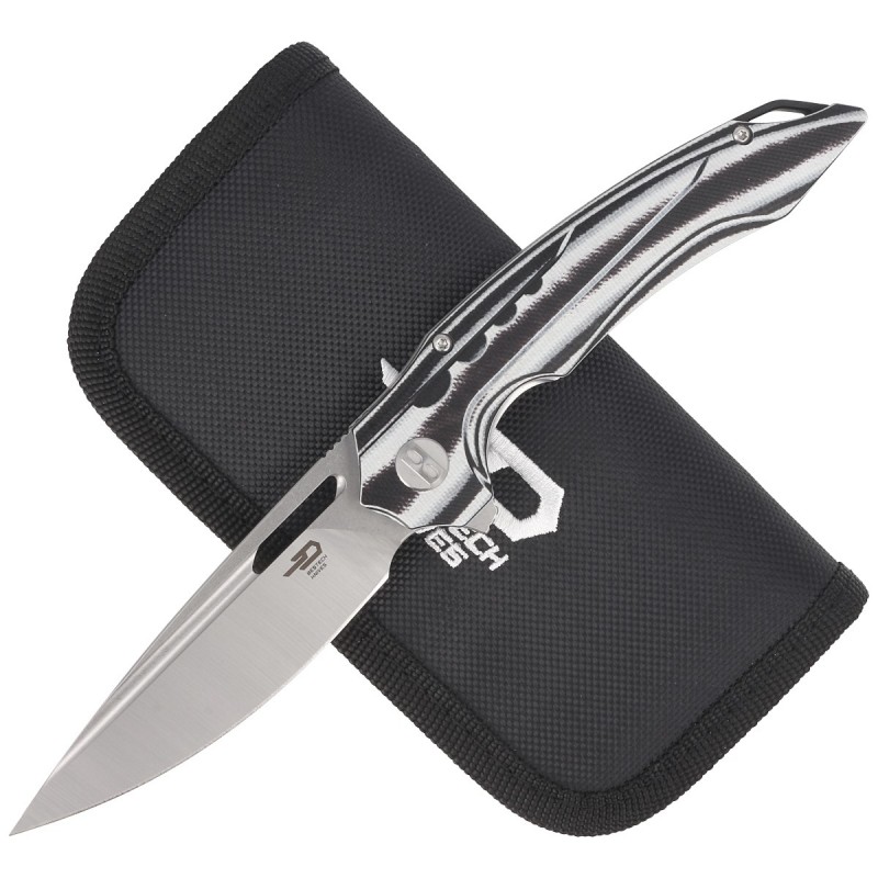 Nóż Bestech Ornetta Black / White Carbon Fiber / G10, Stonewash / Satin N690 by Kombou (BL02C)