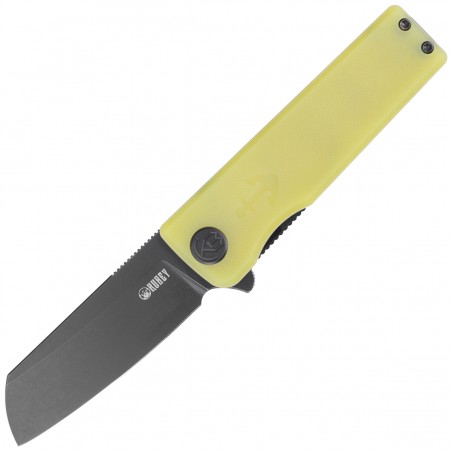 Nóż Kubey Knife Sailor Translucent Yellow G10, Blackwashed AUS-10 by Sekira Sochi (KU317B)