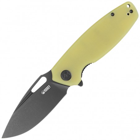 Nóż Kubey Knife Tityus Translucent Yellow G10, Dark Stonewashed D2 (KU322G)