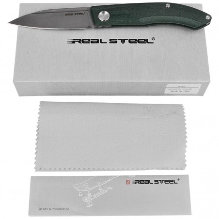 Nóż Real Steel Stella Green G10, Greywash VG-10 by Poltergeist Works (7054)