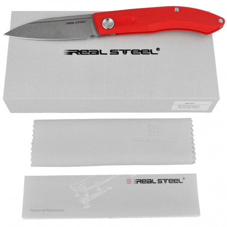 Nóż Real Steel Stella Red G10, Greywash VG-10 by Poltergeist Works (7053)