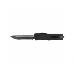   Nóż Templar Knife Large Zinc Black Rubber Drop Serrated Black - 1 - Noże sprężynowe