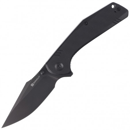 Nóż Sencut Actium Black G10, Black Stonewashed D2 (SA02C)