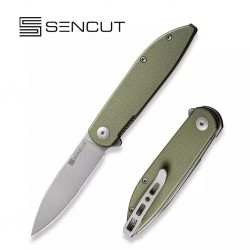 Nóż Sencut Bocll II OD Green G10, Gray Stonewashed D2 by Brad Zinker (S22019-4)