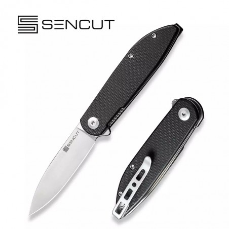 Nóż Sencut Bocll II Black G10, Satin D2 by Brad Zinker (S22019-1)