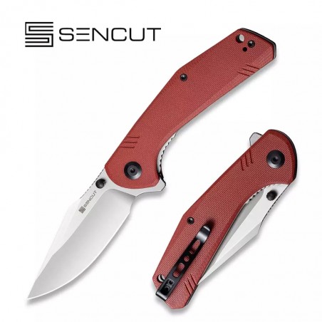 Nóż Sencut Actium Burgundy G10, Satin D2 (SA02A)