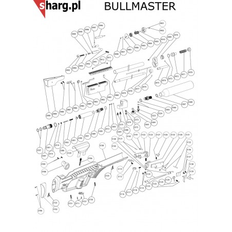 Tuningowy dolny element kartusza wiatrówka Hatsan Barrage, Bullmaster (2387HP)