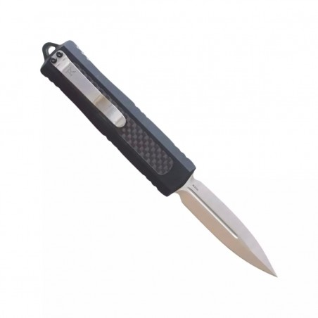 Nóż automatyczny TacKnives TK Pro OTF Hornet Double Edge Carbon Fiber / Aluminum, Satin 154CM
