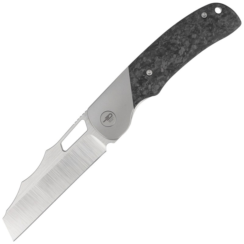 Nóż Bestech Syn Titanium / Marble Carbon Fiber, Hand Rubbed Satin Elmax by Evolved EDC (BT2306A)