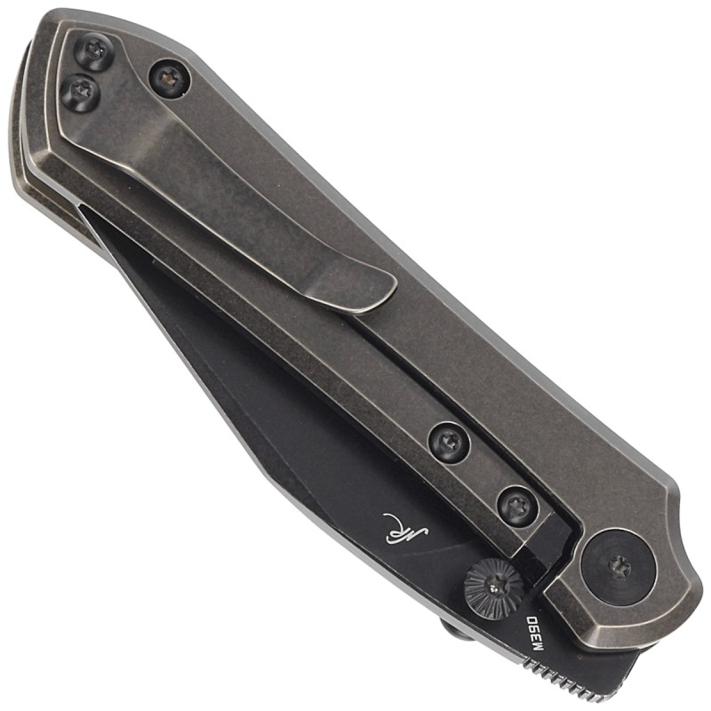 Nóż Bestech Icarus Black Stonewash Titanium, Black Stonewashed M390 by Nick Rogers (BT2302B)