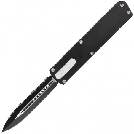 Nóż automatyczny TacKnives TK Pro OTF Nighthawk V2 Double Edge Black Aluminum, DLC 154CM